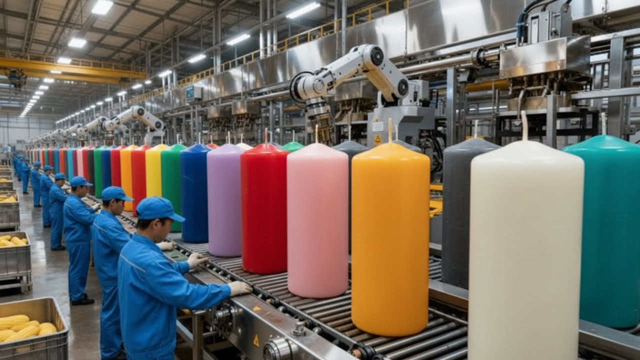 Inside a Modern Candle Factory: How Candles Are Mass-Produced Today (Full Process Revealed)