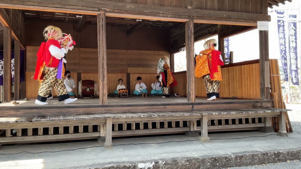 丹渓子供神楽　本剣　猪野　八坂神社　2025年4月6日