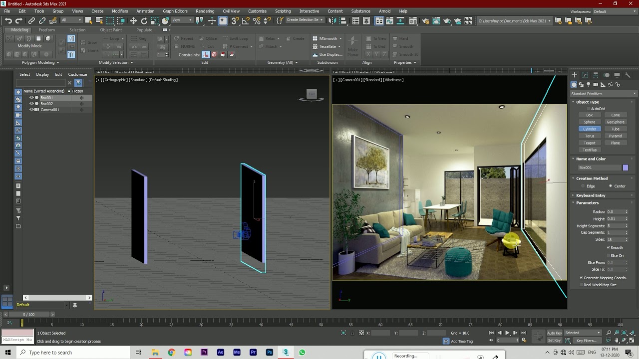 Perspective match in 3D max || learning video||