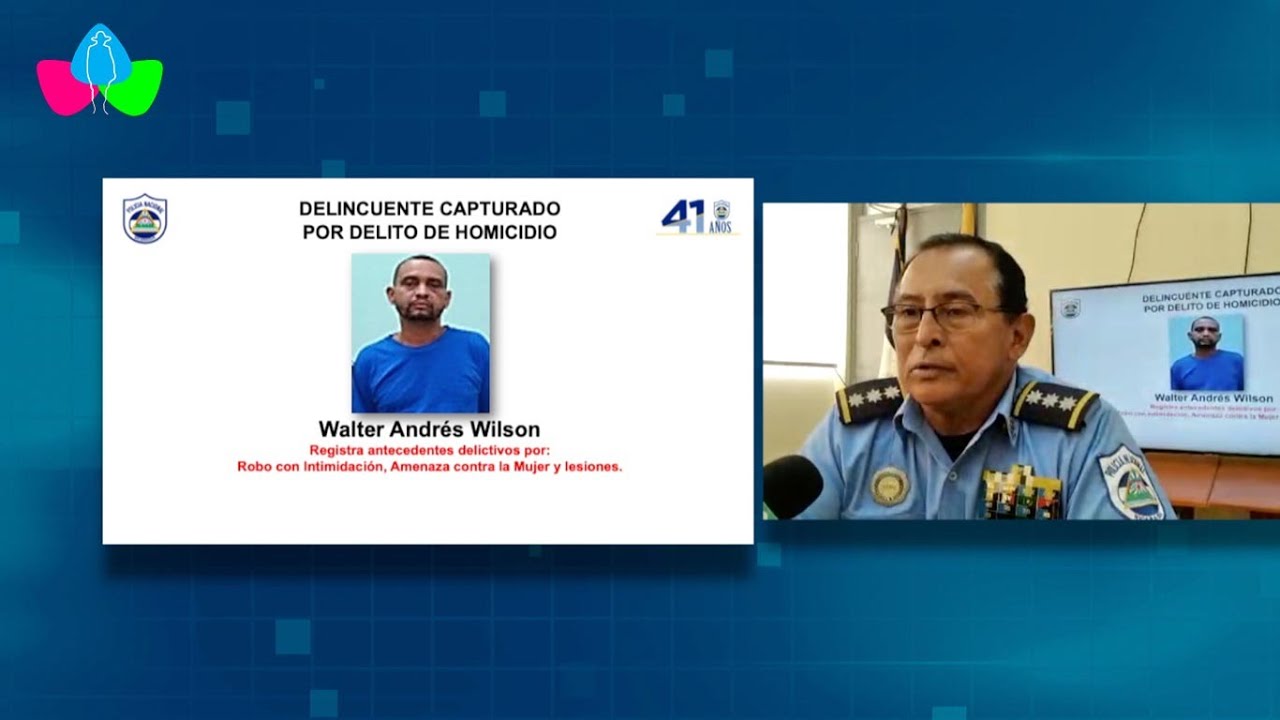 Polic&iacute;a Nacional captura delincuente autor de muerte homicida en Bluefields