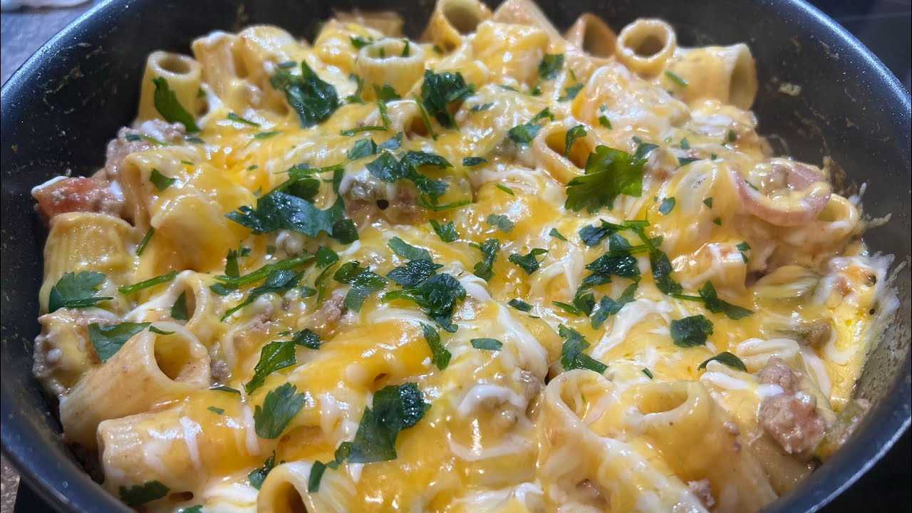 Cheeseburger Pasta Rezept 👇🏻￼