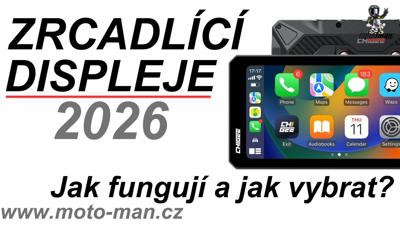 Zrcadlící displeje na motorku: Jak fungují a který si vybrat?