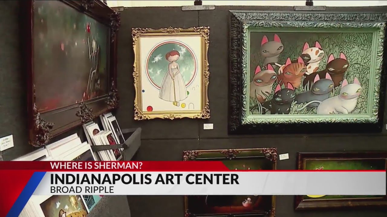 Where's Sherman:  Indianapolis Art Center