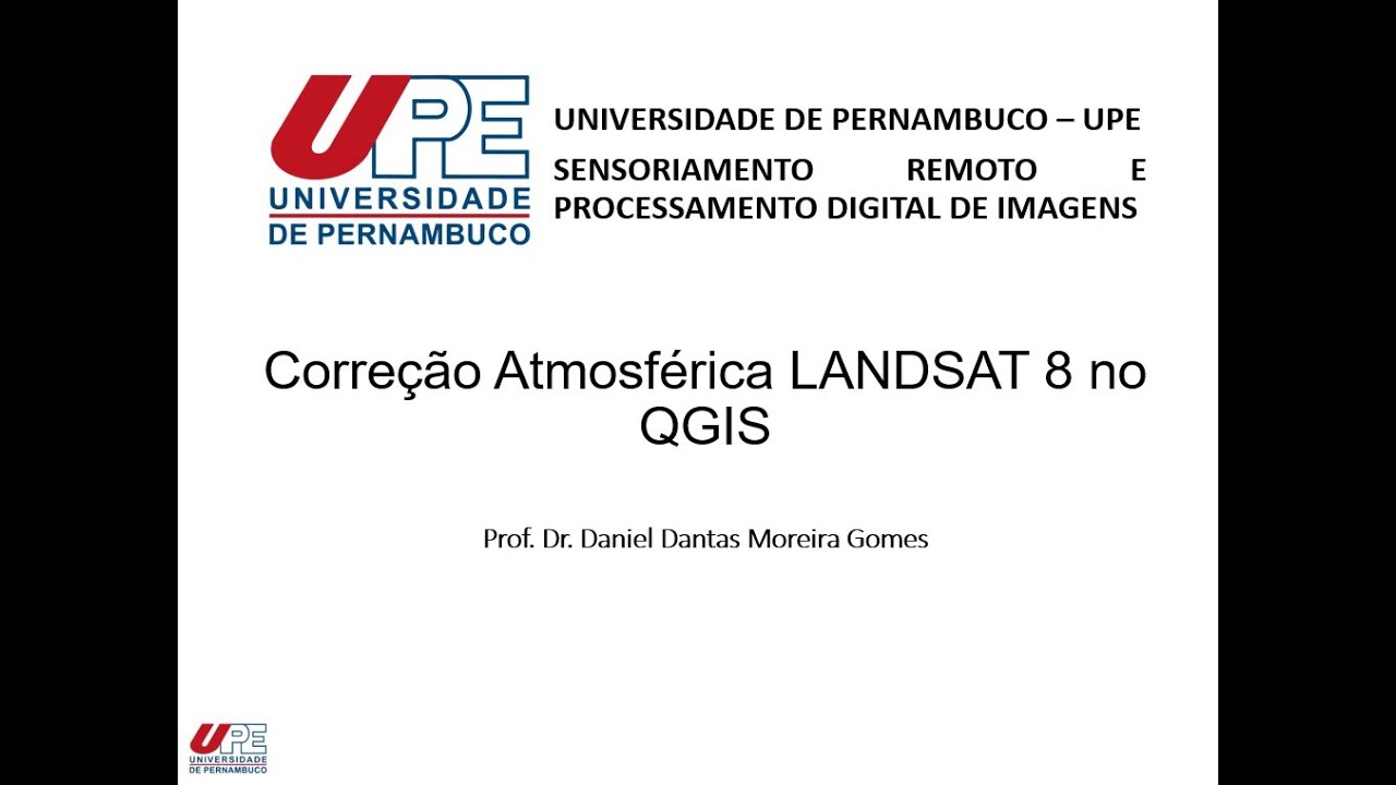 Correção Atmosférica LANDSAT 8 no QGIS