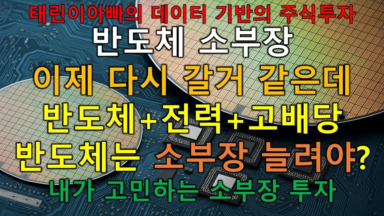 반도체 소부장 이제 다시 갈거 같은데 반도체 + 전력 + 고배당 반도체는 소부장 늘려야? 내가 고민하는 소부장 투자