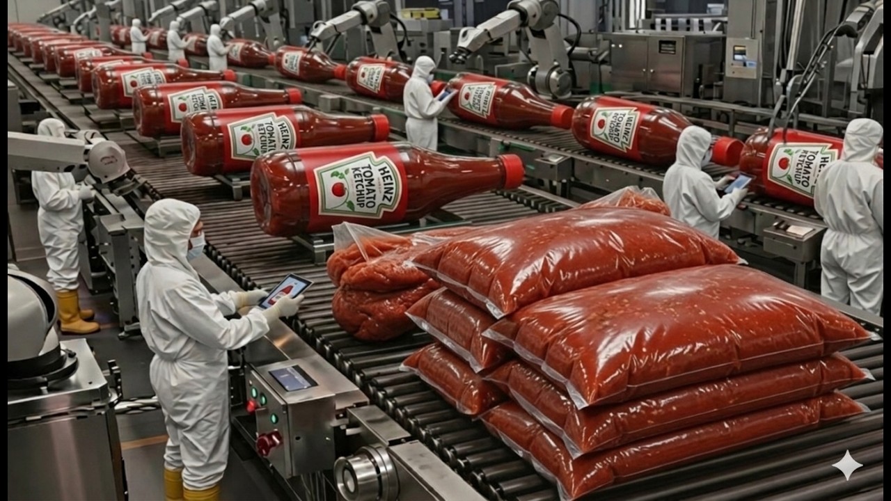 Inside the Factory: How is Heinz Ketchup Made? Making 650 Million Bottles a Year