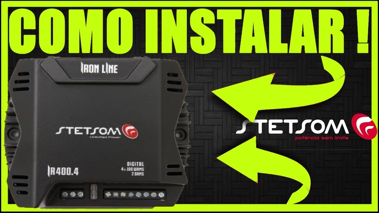 COMO INSTALAR STETSOM IRON LINE IR 400.4 #ALANROD