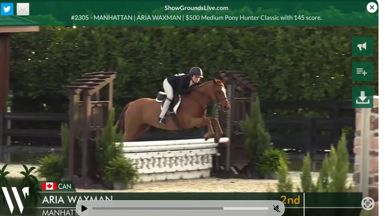 Manhattan & Aria Waxman Medium Pony Classic WEF 10, 2026 (10th)