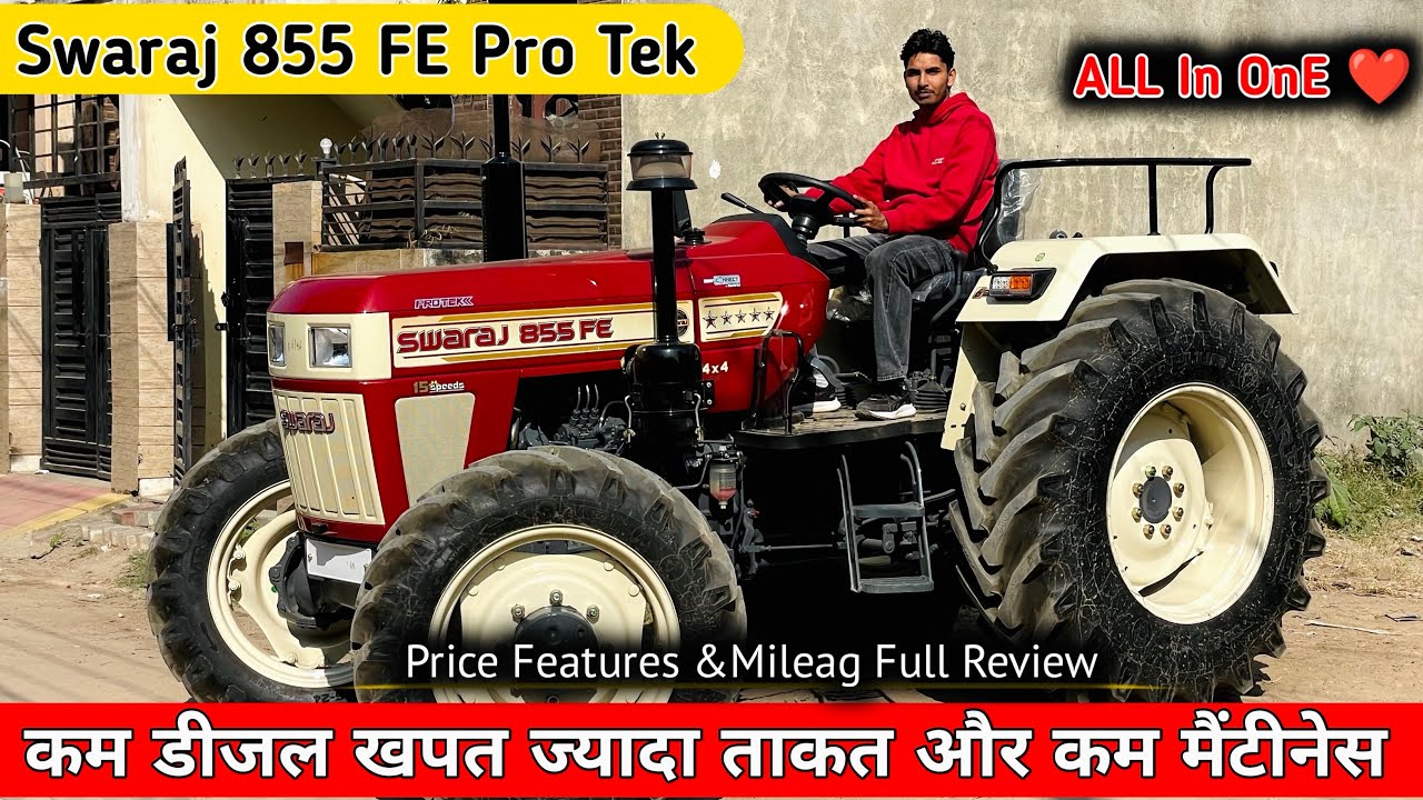 बोहत जल्द हरियाणा मैं देखने को मिलेगा Swaraj 855 Pro Tech Tractor Review Indias best tractor vlog 