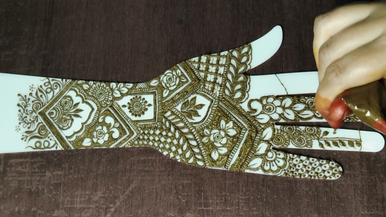 Eid special Full Hand Mehndi Design tutorial ❤️ floral Mehndi #hennamagic #mehendidesign #