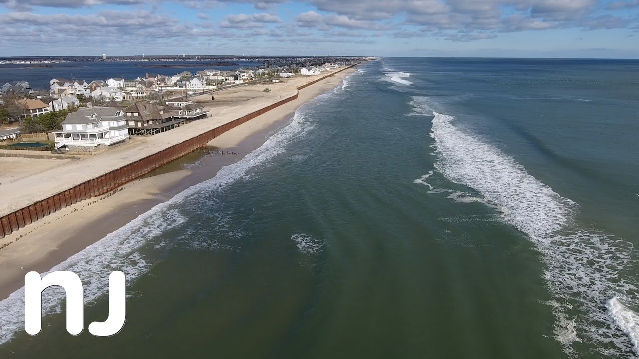 Drone captures nor'easter beach erosion at the Jersey Shore