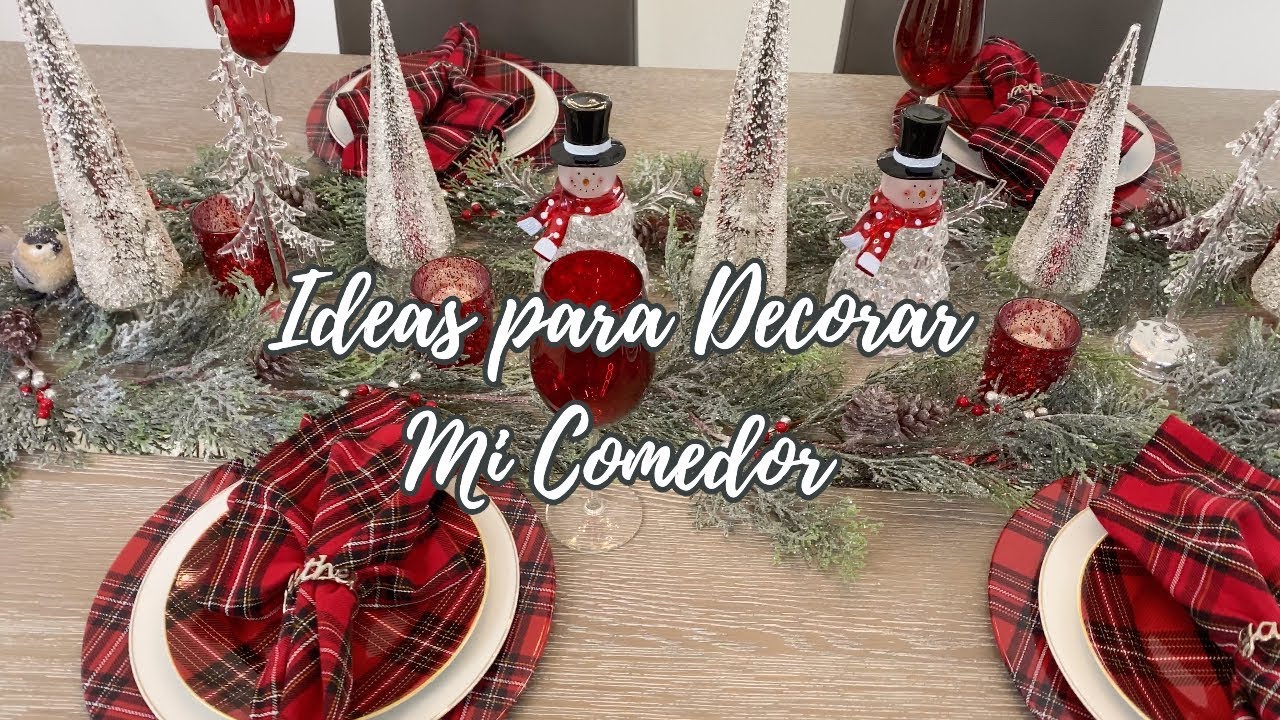 IDEAS PARA DECORAR NAVIDAD 2019/DECORACION PARA EL COMEDOR/CHRISTMAS DECOR