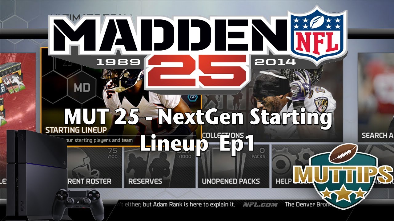Madden 25 Ultimate Team Tips | Next Gen Starting Lineup | MUT Tips