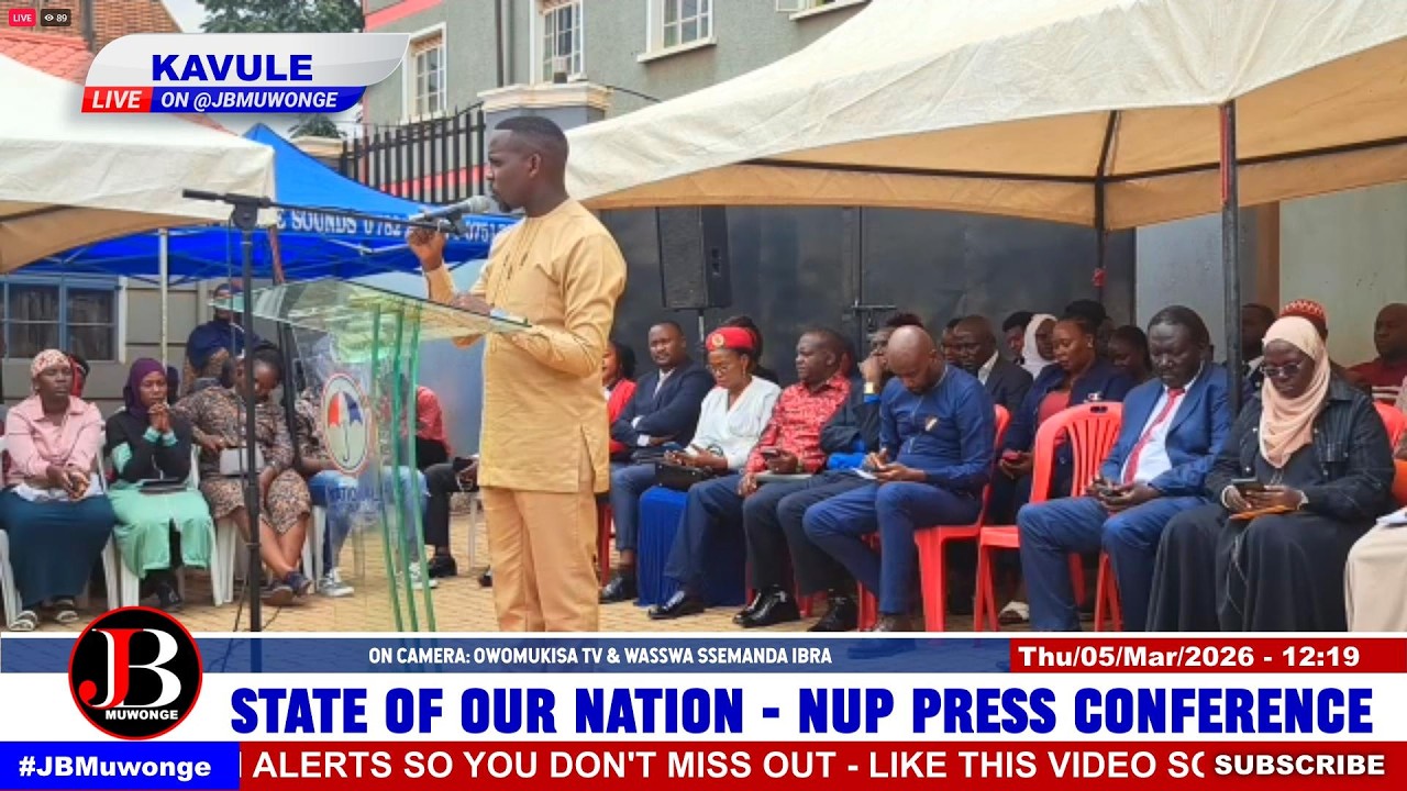 Joel Ssenyonyi Full Speech today at NUP Press Conference concerning the Current Situation.