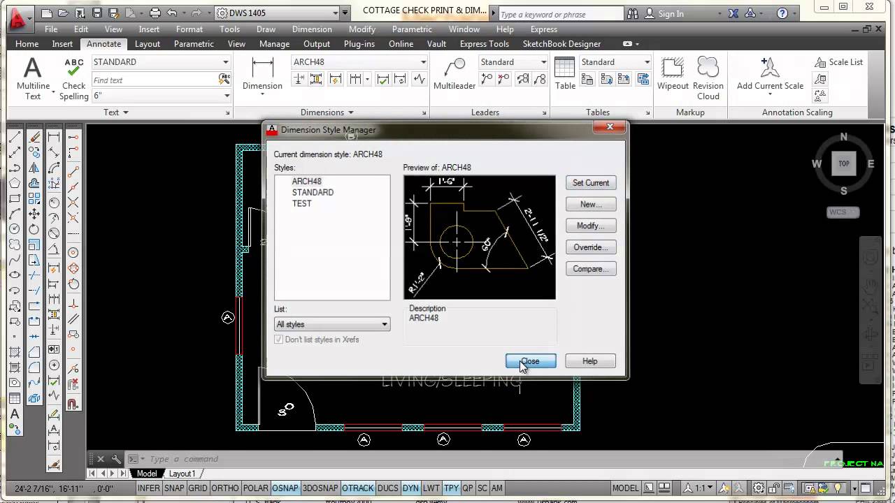 Creating an Architectural Dimension Style