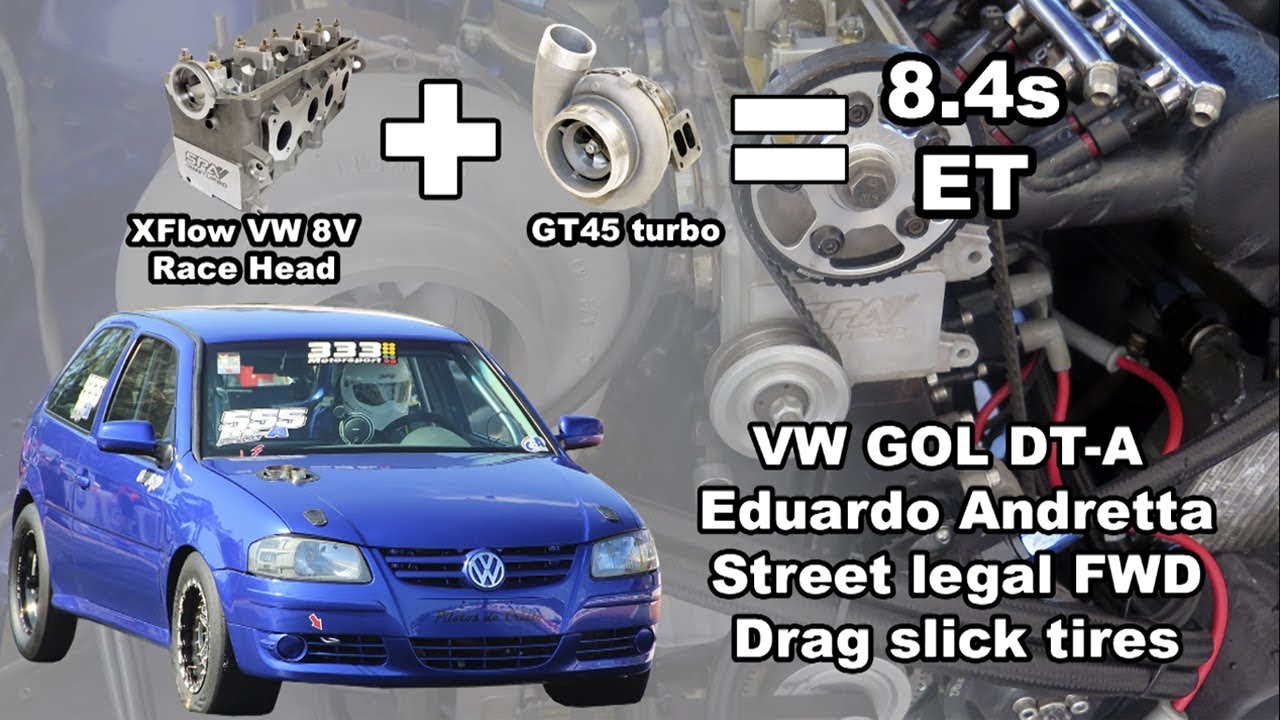 Fastest VW 8V ABA FWD drag race X-Flow SPA Turbo race head street legal
