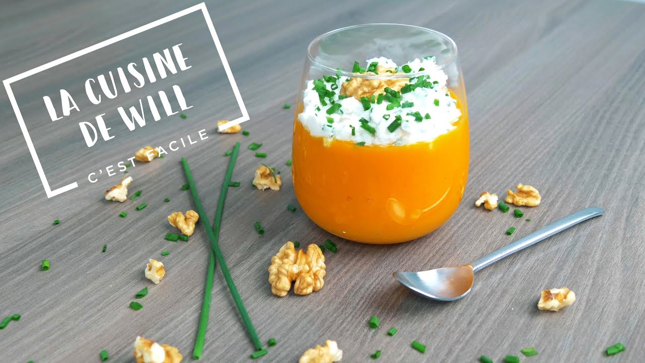 Verrine butternut ricotta noix et ciboulette #Verrinedesaison