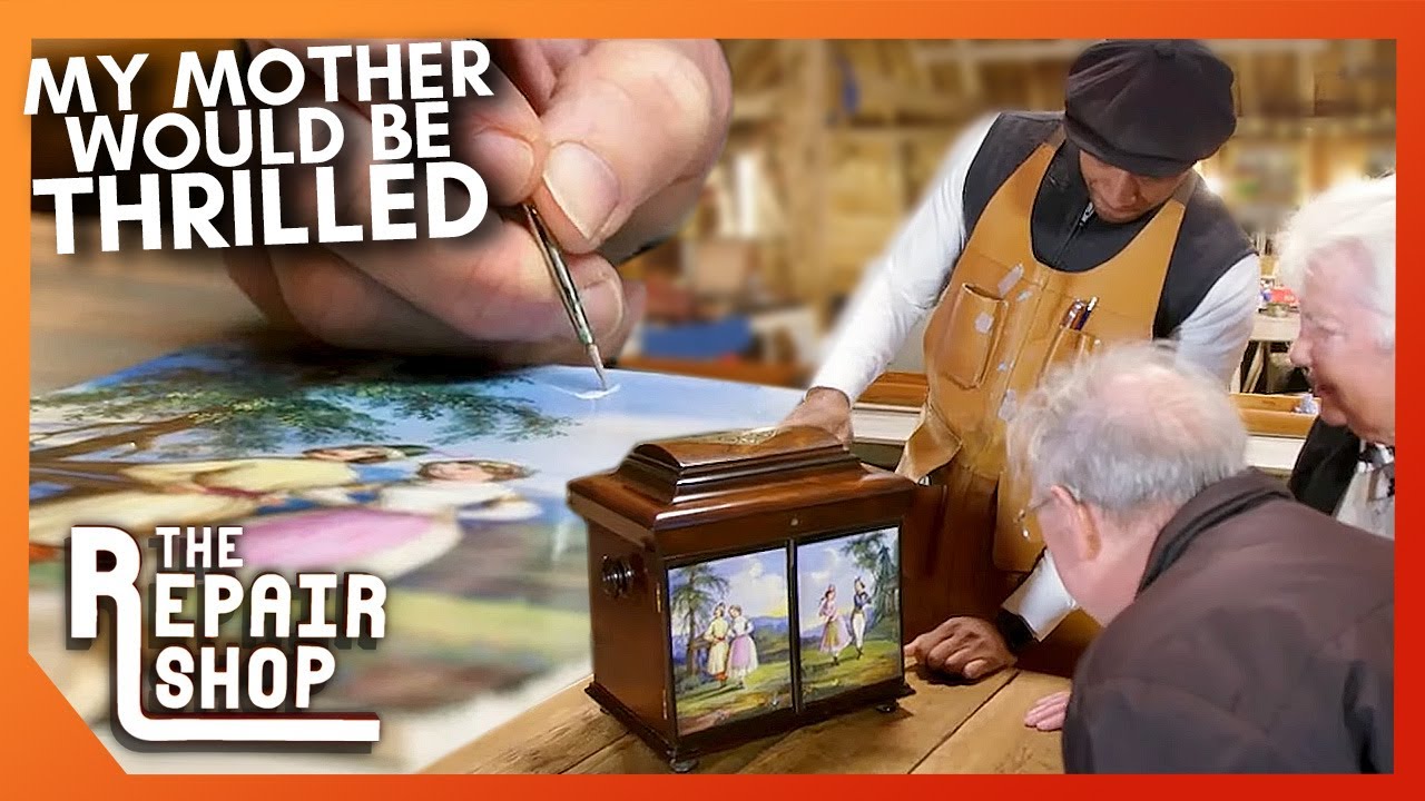Kirsten Works Her Magic On Victorian Travelling Box | The Repair Shop