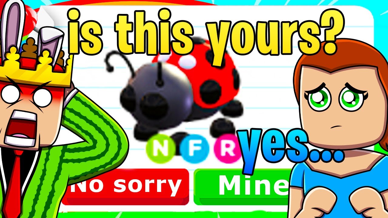 *HONESTY TEST* Is this NEON LADY BUG yours? (rich kid scams me adopt me)