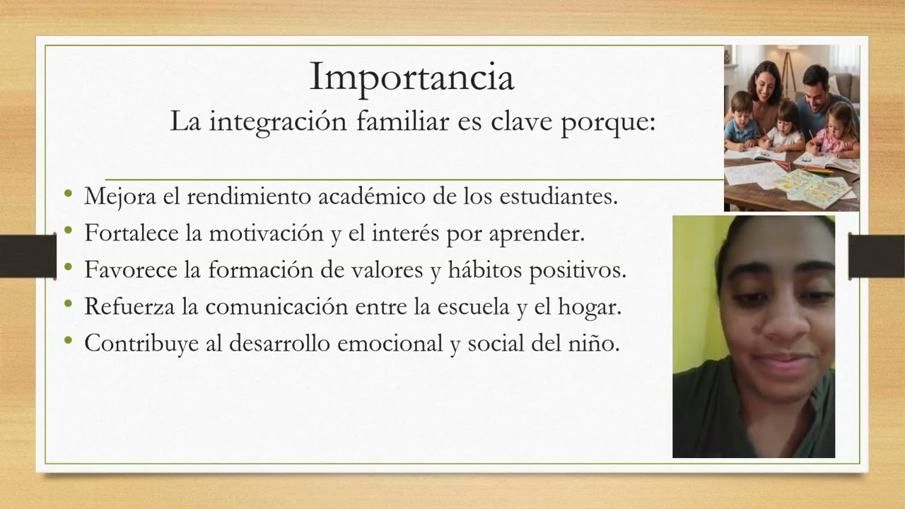 Integración de las familias en las actividades de enseñanza y aprendizaje