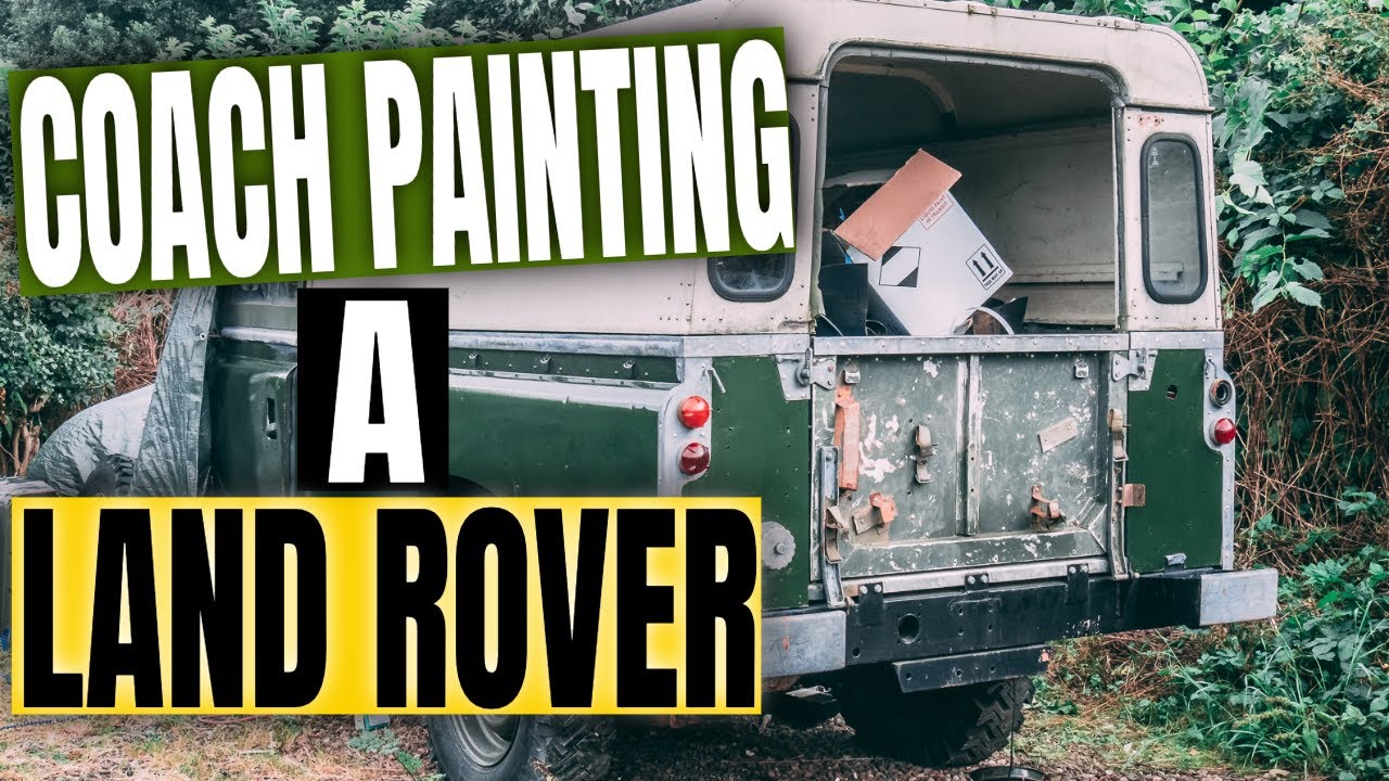Coach / Hand  painting my Land Rover [Brush Vs Roller]