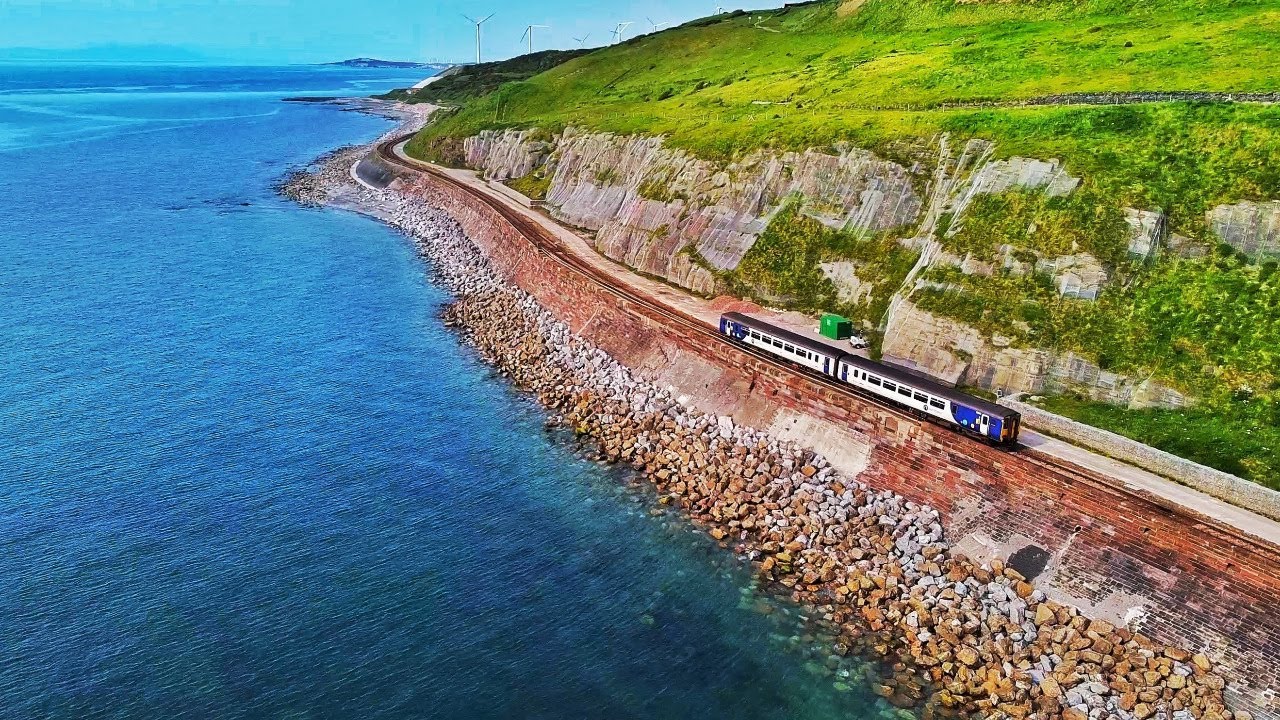 Scenic Cumbrian Coast line from Parton to Harrington