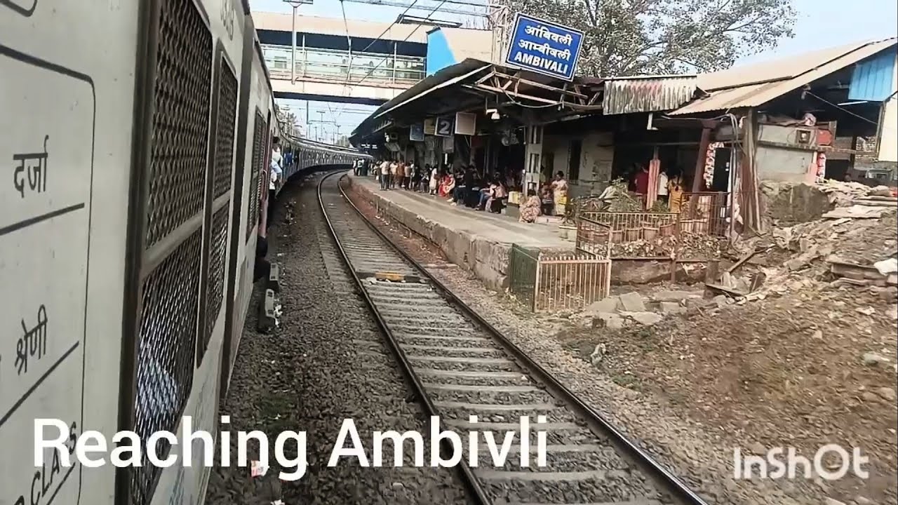 Kalyan to Ambivli Evening Local 🚆 | Calm Mumbai Suburban Journey | Central Railway l Indian railways
