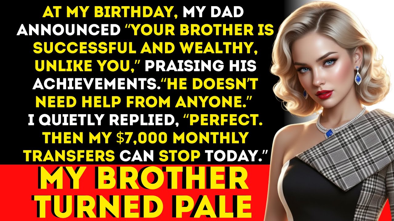 At My Birthday, My Dad Said “Your Brother Is Successful, Unlike You” — Until I Revealed the Truth.