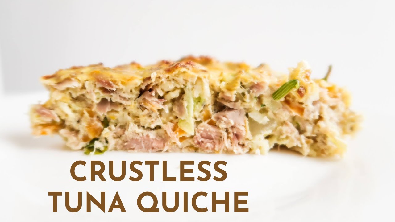 Crustless Tuna Quiche Recipe | Easy Canned Tuna Recipe