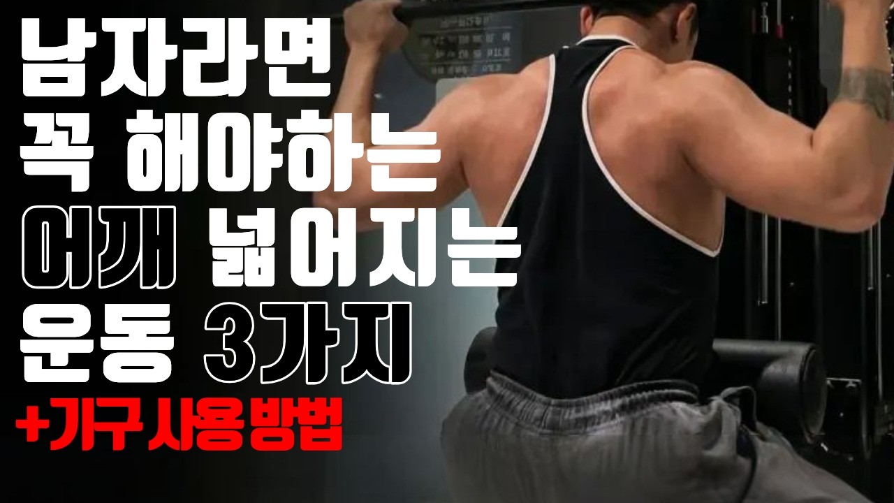 어깨 넓어지고 싶은 남자라면 보세요. 헬스 초보를 위한 어깨 운동 3가지ㅣ초보운동ㅣ어깨운동