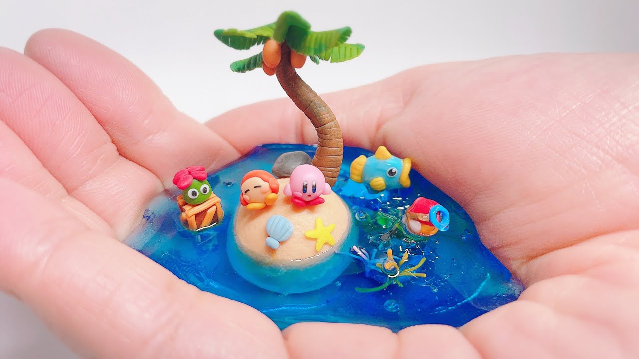 【100均工作】手のひらにカービィのリゾート作ってみた〜I made a Kirby resort in the palm of my hand〜