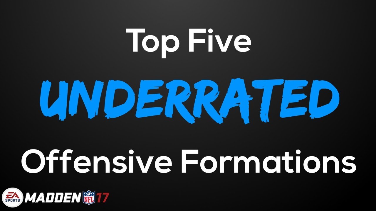 Madden 17 Tips | 5 Highly Underrated Formations w/ Mini Schemes!