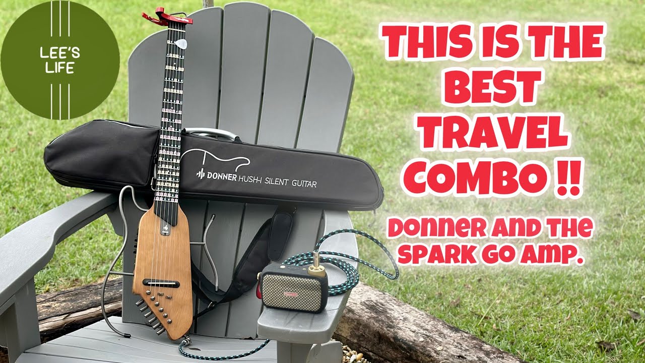 Best travel combo ! Spark go and donner hush silent guitar are perfect for travel. 