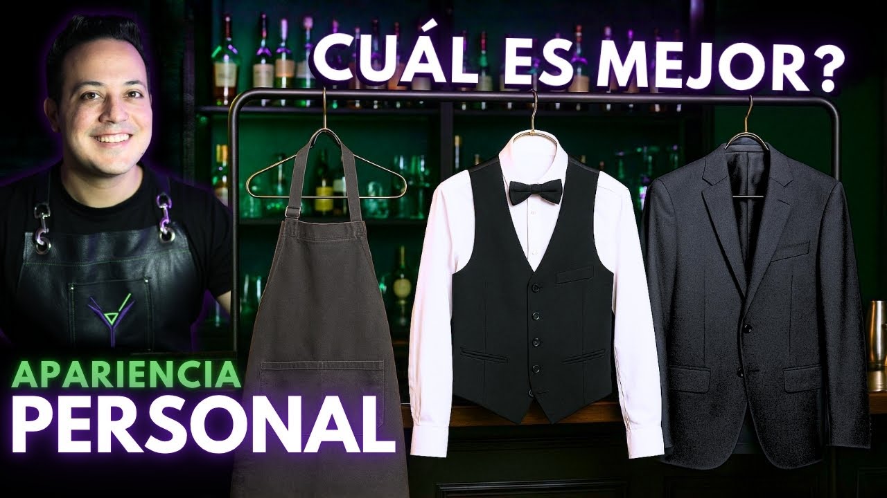 &iquest;C&oacute;mo debe vestirse un bartender? 👔 Apariencia Personal