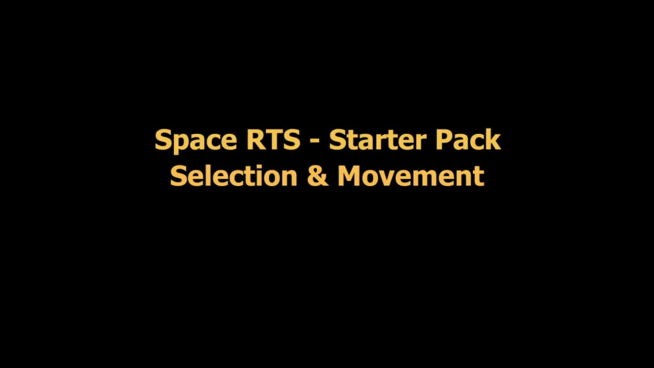 Space RTS - Select & Move
