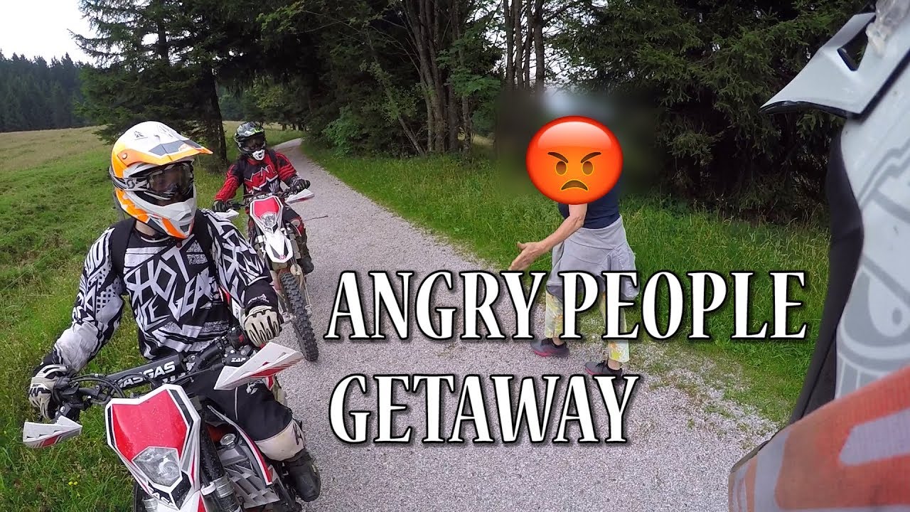 Angry Forester Getaway in the Mountains! ANGRY PEOPLE vs. BIKER | PaddyEnduro