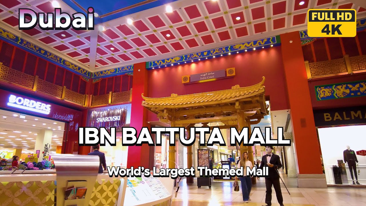 Walking Tour: IBN Battuta Mall Dubai | World’s Largest Themed Mall in 4K