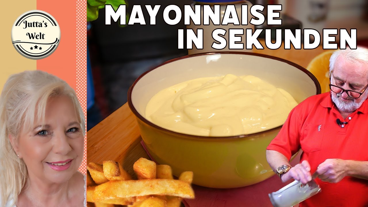 Super leckere Mayonnaise in Sekunden 😋So schnell & einfach machst Du sie ❗