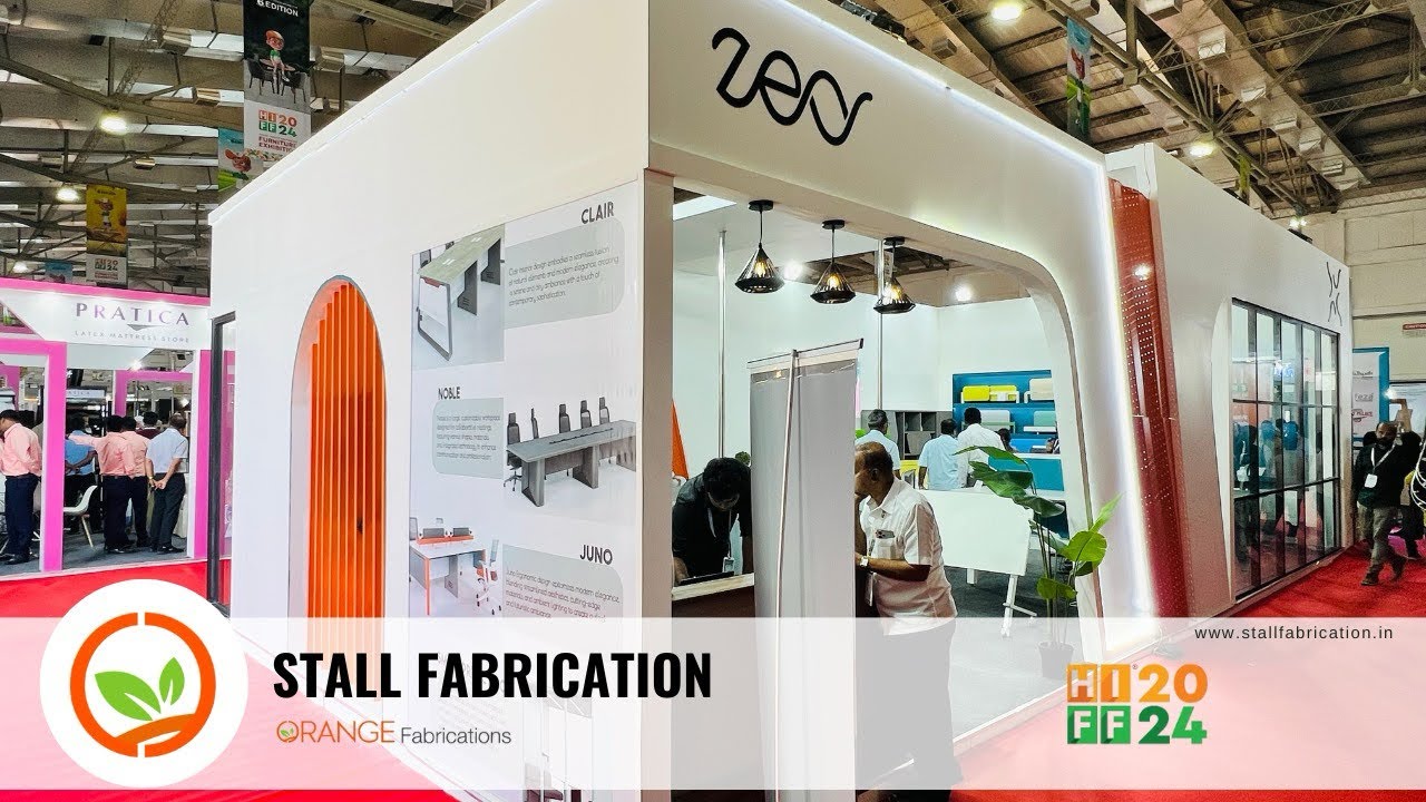 Stall fabrication making video for ZEN MODULAR SYSTEMS INDIA at HIFF 2024