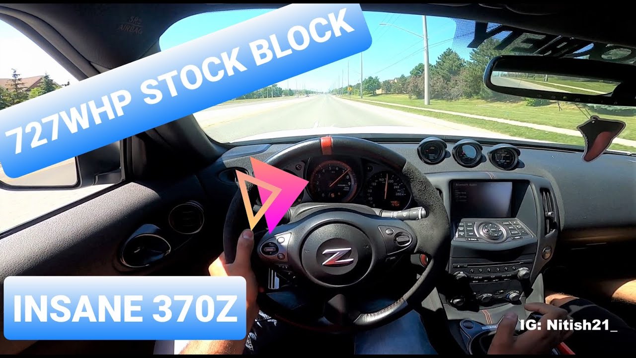 CRAZY TURBO 370Z 727WHP BEAT DOWN - MUST HEAR AIRPLANE SPOOL!!