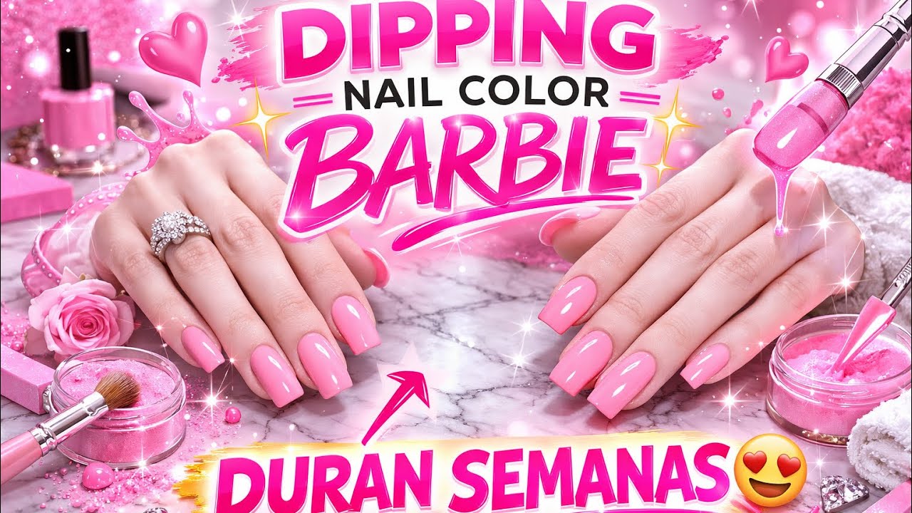 Dipping en color Barbie paso a paso 