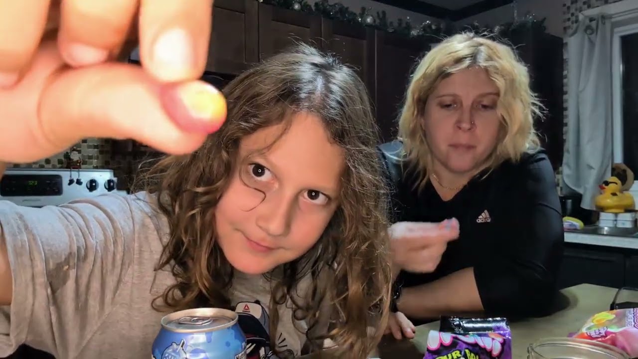 Taste test de bonbons et sour drink