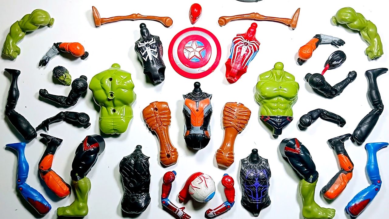 Assemble Superhero Toys // Ant-Man Venom Blackpanther Hulk And Spiderman Avengers Toys 