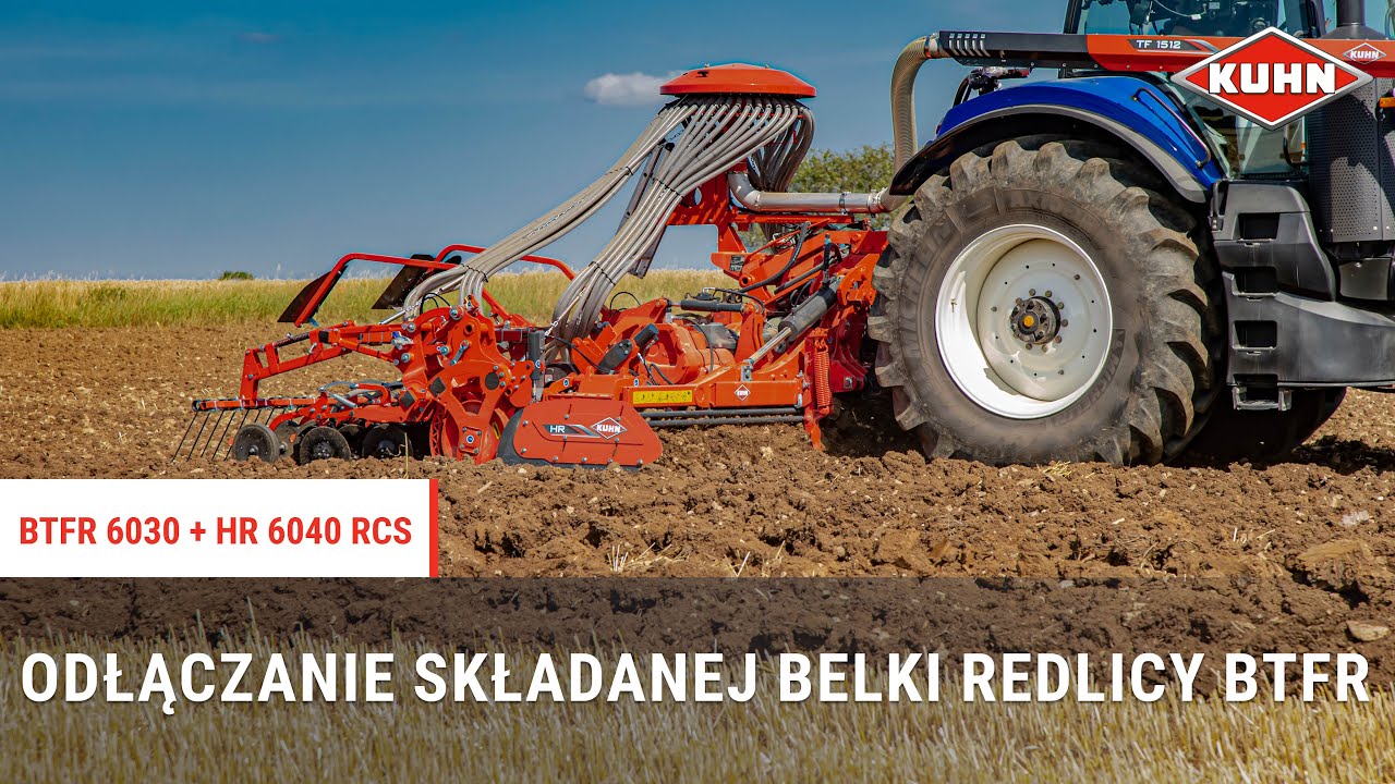 Jak odłączyć belkę w modułowym siewniku nabudowanym pneumatycznym BTFR 6030 + HR 6040 RCS 🧐