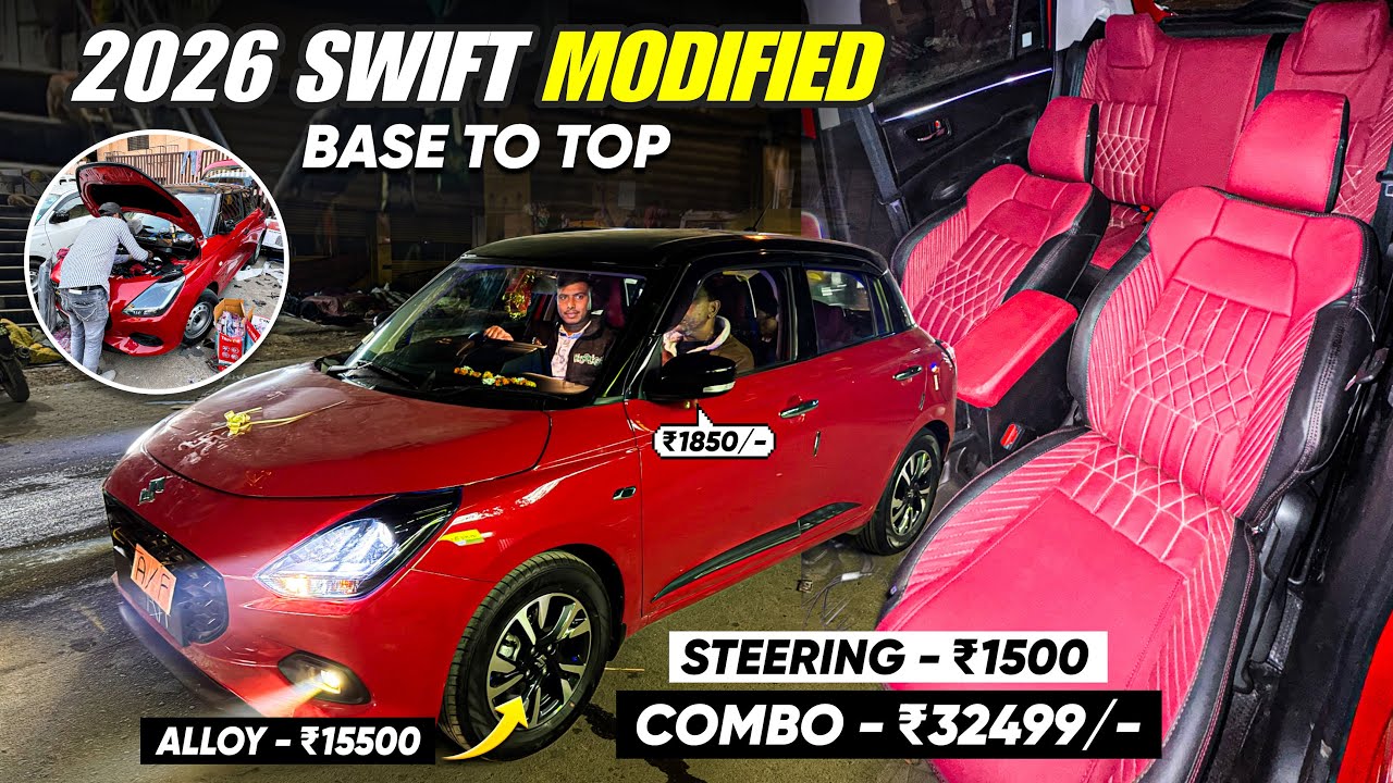 Swift 2026 Base To Top ✅ Swift Lxi To Zxi 2026 ✅ Swift Modified 2026 🔥 Swift Foglamp🔥Swift Rear ac ✅