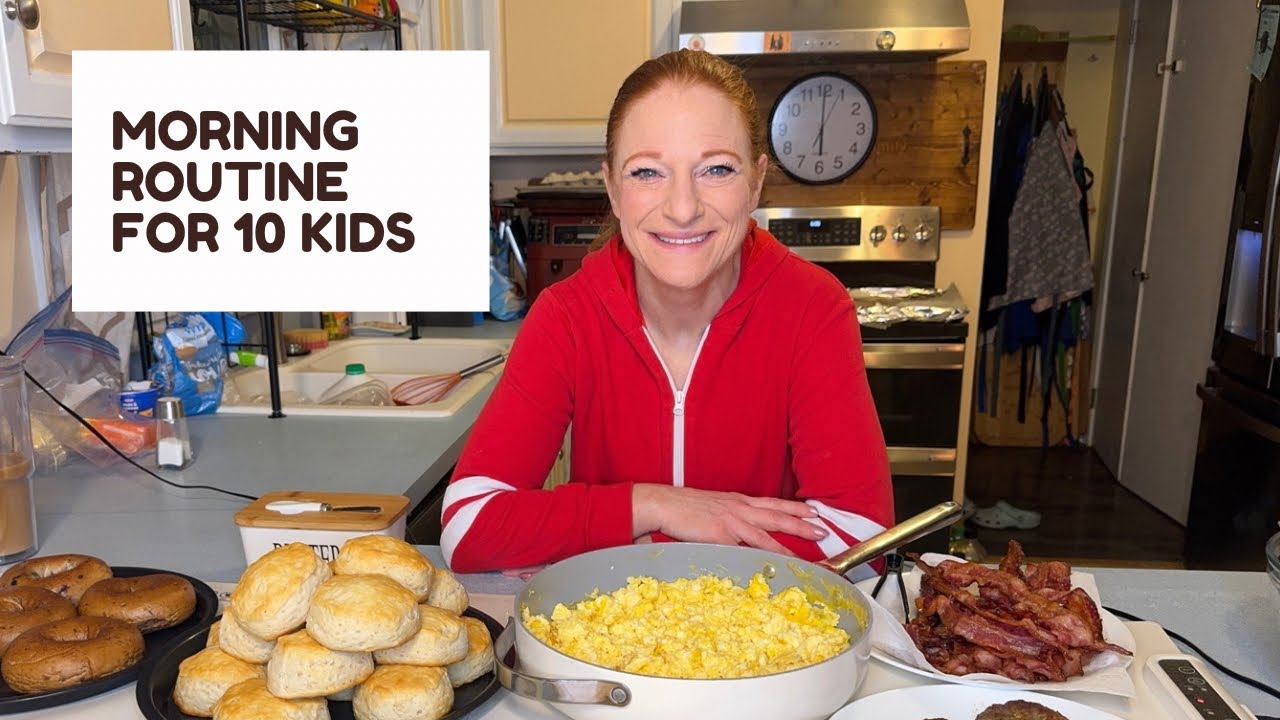 MORNING ROUTINE FOR 10 KIDS