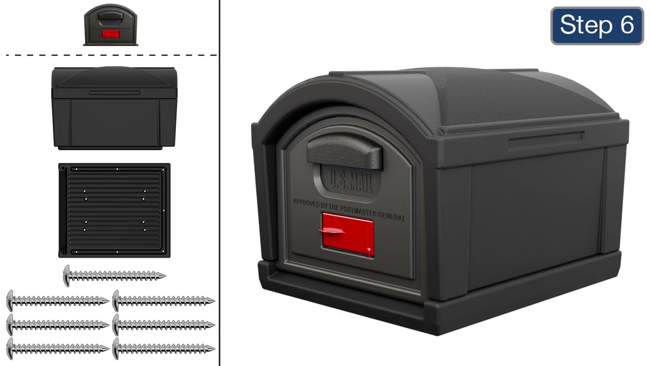 Assembly & Instructions | Extra Large T4 XL Classic Mailbox & Post | American Home by Simplay3