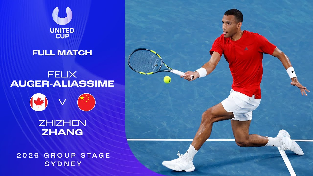 Felix Auger-Aliassime v Zhizhen Zhang Full Match | United Cup 2026 Group B