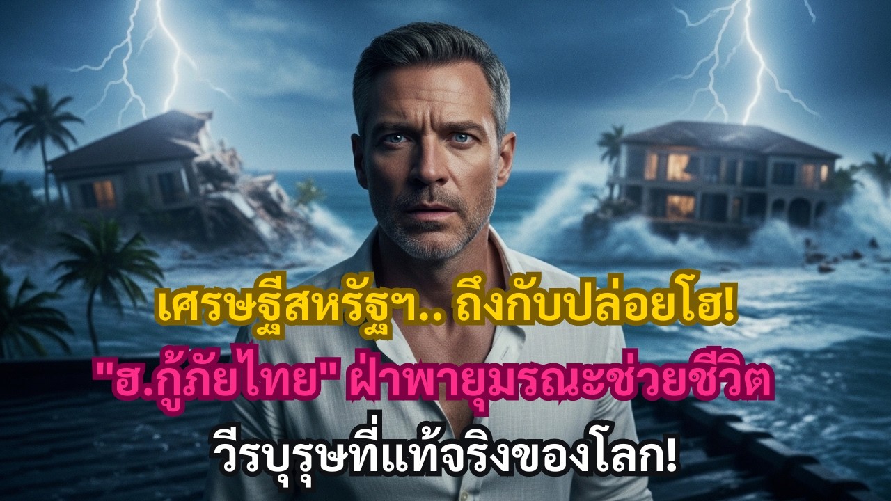 เศรษฐีสหรัฐฯ ปล่อยโฮ! เห็นฮ.กู้ภัยไทยฝ่าพายุมรณะเข้าช่วย: 
