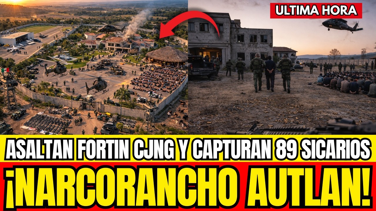¡ASALTAN NARCORANCHO! MURCIÉLAGOS REVIENTAN FORTÍN del CJNG y CAPTURAN 89 Sicarios
